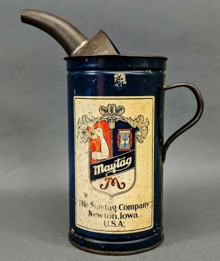 Maytag Fuel Mixing Can With Spout - Circa 1930 
