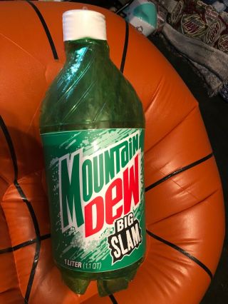 Mountain Dew Big Slam Inflatable Bottle Over 2’ Tall Holds Air Man Cave