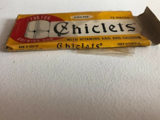 Vintage Adams Chiclets Package With CHARLIE CHAPLIN Very Rare & Limited Edition 2