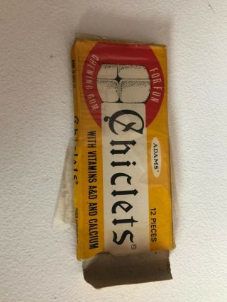 Vintage Adams Chiclets Package With CHARLIE CHAPLIN Very Rare & Limited Edition 5