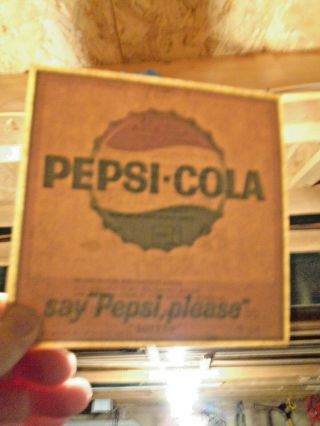 Rare 1964 " Say Pepsi Please " Pepsi - Cola Bottle Cap Window Decals - Set Of 13