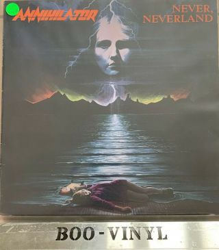 Annihilator - Never Neverland Vinyl Lp Thrash Metal Lp Roadrunner 1990 Ex Con