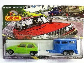 Guisval Nº 708 Twin Pack Opel Corsa And Horse Box 1986 Made In Spain Rare