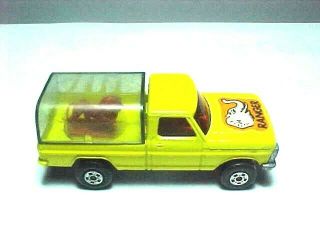 1977 Matchbox Rolamatics Wild Life Truck No.  57,  Intact With Lion & Bed Cover