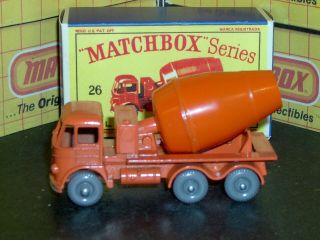 Matchbox Lesney Foden Cement Mixer 26 b2 36GPW trim SC12 VNM crafted box 3