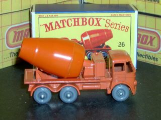 Matchbox Lesney Foden Cement Mixer 26 b2 36GPW trim SC12 VNM crafted box 4
