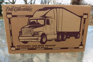 1995 Ertl Collectibles White Gmc Cab With Trailer Jewel Osco 156 Of 2500