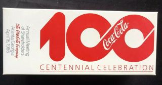 Rare 1986 Root Commemorative Coca - Cola Coke Bottle,  Centennial Celebration 3