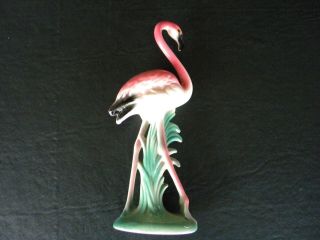 Vintage Ceramic Pink Flamingo Figure