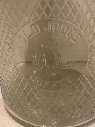 Old Judge Coffee Jar