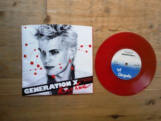 Generation X King Rocker 7 " Single Red Vinyl Record Chbs 2261 P/s