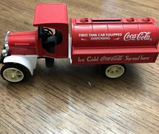 Coca Cola Die Cast Delivery Tanker Kenworth Truck Metal Bank Licensed By Coke
