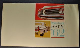 1962 Pontiac Brochure Bonneville Grand Prix Star Chief Catalina Wagon Orig