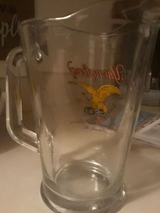 YUENGLING LARGE GLASS BEER PITCHER 3