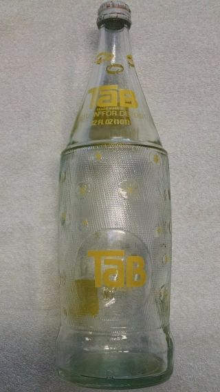 Vintage Tab Coca - Cola Bottling Company Return For Deposit 32 Oz Bottle