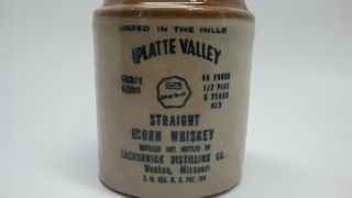Vintage Platte Valley Jug 168 - 1973 Liquor Bottle 11 - D16