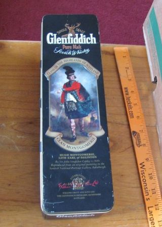 Glenfiddich Scotch Whiskey Clans Of The Scottish Highlands Tin Montgomerie 2
