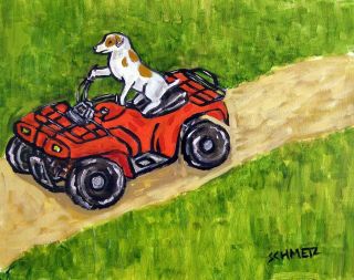 Jack Russell Terrier Dog Wall Art Print Poster Gift Jschmetz 11x14 Atv