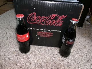 2019 Stranger Things Season 3 Coca - Cola & Coke Zero Bottle Set - No Coke 2