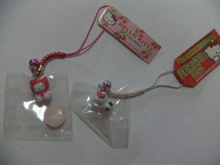 Hello Kitty Japan Mascot Strap Key Chain Charm Netsuke Phone 49 Nikko Strawberry
