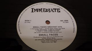 The Small Faces,  Greatest Hits,  Vinyl LP,  Immediate,  IML 2008 UK press NM/NM 4