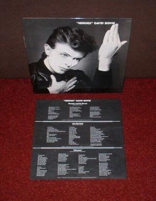 David Bowie Heroes Lp 1977 Rca 1st Press Earliest Ever Rarity