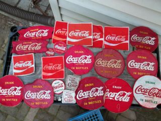 20 Vintage Coke Uniform Patch Drink Coca Cola In Bottles Fishtail Advertising