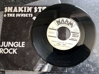 Shakin Stevens And The Sunsets 7” Jungle Rock P/s Portugal Warm Label Rockabilly