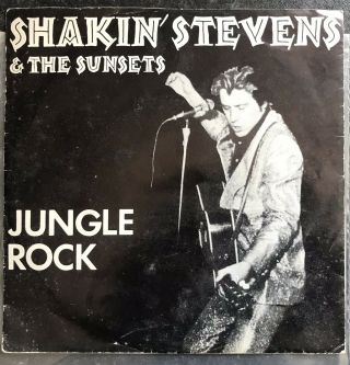 SHAKIN STEVENS AND THE SUNSETS 7” Jungle Rock P/S PORTUGAL Warm Label Rockabilly 2
