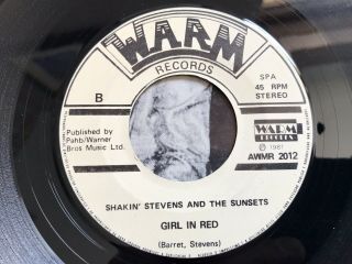 SHAKIN STEVENS AND THE SUNSETS 7” Jungle Rock P/S PORTUGAL Warm Label Rockabilly 7