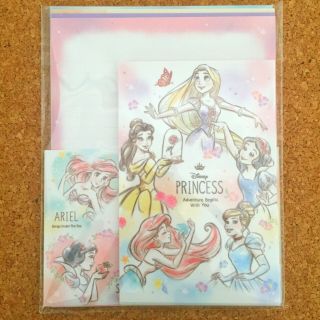 Disney Princess Letter Set Envelope & Writing Pad Alice Bell Rapunzel Ariel
