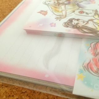 Disney Princess Letter Set Envelope & Writing Pad Alice Bell Rapunzel Ariel 3