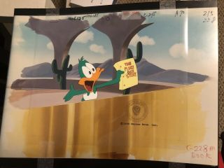Warner Brothers Tiny Toons Animation Cel Plucky Duck