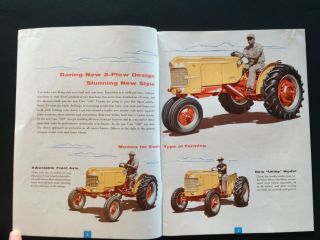 Vintage 1955 CASE 300 series tractor brochure 3 - plow antique farm tractor 3