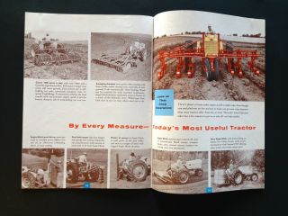 Vintage 1955 CASE 300 series tractor brochure 3 - plow antique farm tractor 6
