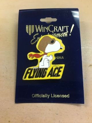 Wincraft Peanuts Snoopy Pilot Flying Ace Enameled Pin