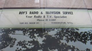 1958 Roy ' s Radio & Television Service Calendar Torrington,  WY,  PH 2 - 2267 2 2
