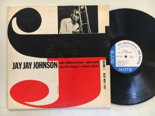 Jay Jay Johnson - Eminent Volume 1 Blue Note 1505 Dg 767 Lexington Rvg Ear Jazz