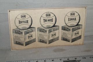 Scarce Early Spalding Baseball Sporting Good Store Display Sign For Balls Boss