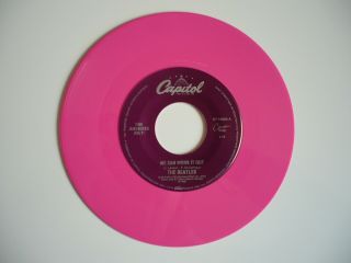 The Beatles We Can Work It Out / Day Tripper 7 " Pink Vinyl Us Capitol Jukebox Nm
