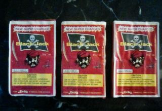 Firecracker Firework Labels Black Jack Brand 3 Packs Of 16 Labels Rare L@@k