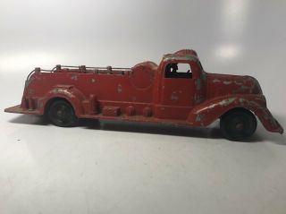 Vintage Metal Masters Co.  Usa Fire Truck Engine Toy Red