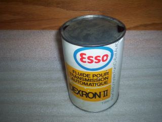 Vintage Esso Automatic Transmission Fluid ATF Dexron II Oil Can Tin 1 Litre 2