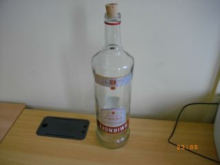 3l Smirnoff Vodka Clear Bottle Large 3 Litre Size Empty Money Box Bank Post