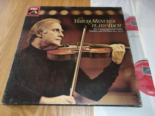 Hmv Sls 5045 Js Bach - Sonatas & Partitas For Solo Violin Yehudi Menuhin 3lps