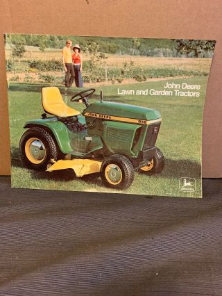 John Deere Lawn & Garden Tractor For 1976 Dealer 