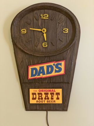 Dad’s Root Beer Vintage Clock 1950 - 1960’s