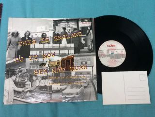 The Clash: This Is England 12” with rare sticker postcard.  TA6122 2