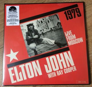 Elton John Live From Moscow 1979 Ray Cooper Ltd Edition 1st Press Clear Vinyl
