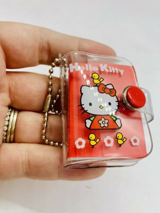 Vintage Sanrio Hello Kitty Mini Keychain Address Book 1998